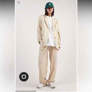 OAK + FORT Cream Matching Suit Set Size XS